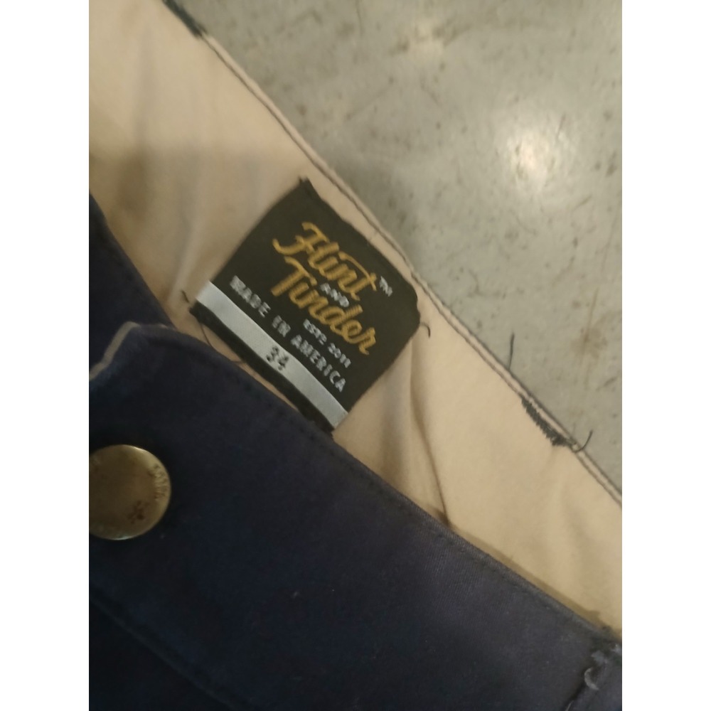 Flint & Tinder Pants Men's Size 34x31 Blue Valor Chino Preppy Huckberry - Picture 3 of 9